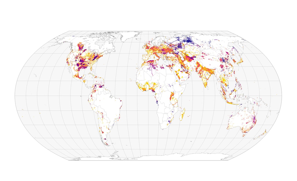 Mappa delle emissioni di metano